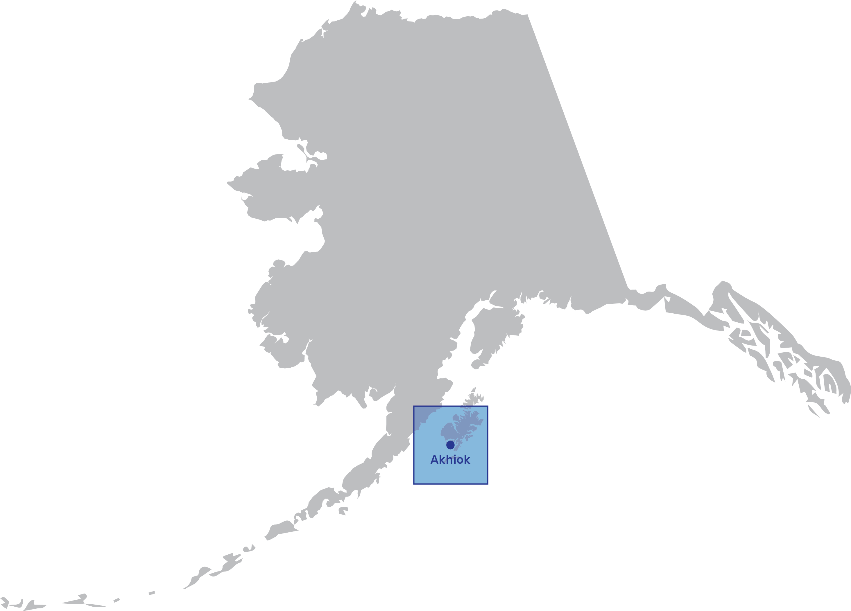 Map of Alaska.